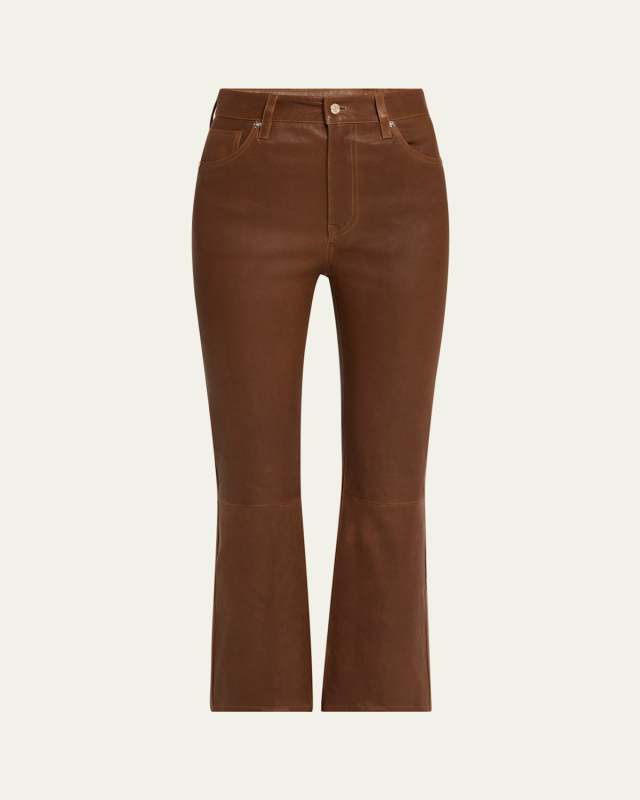 The Leather Reboot Crop Jeans